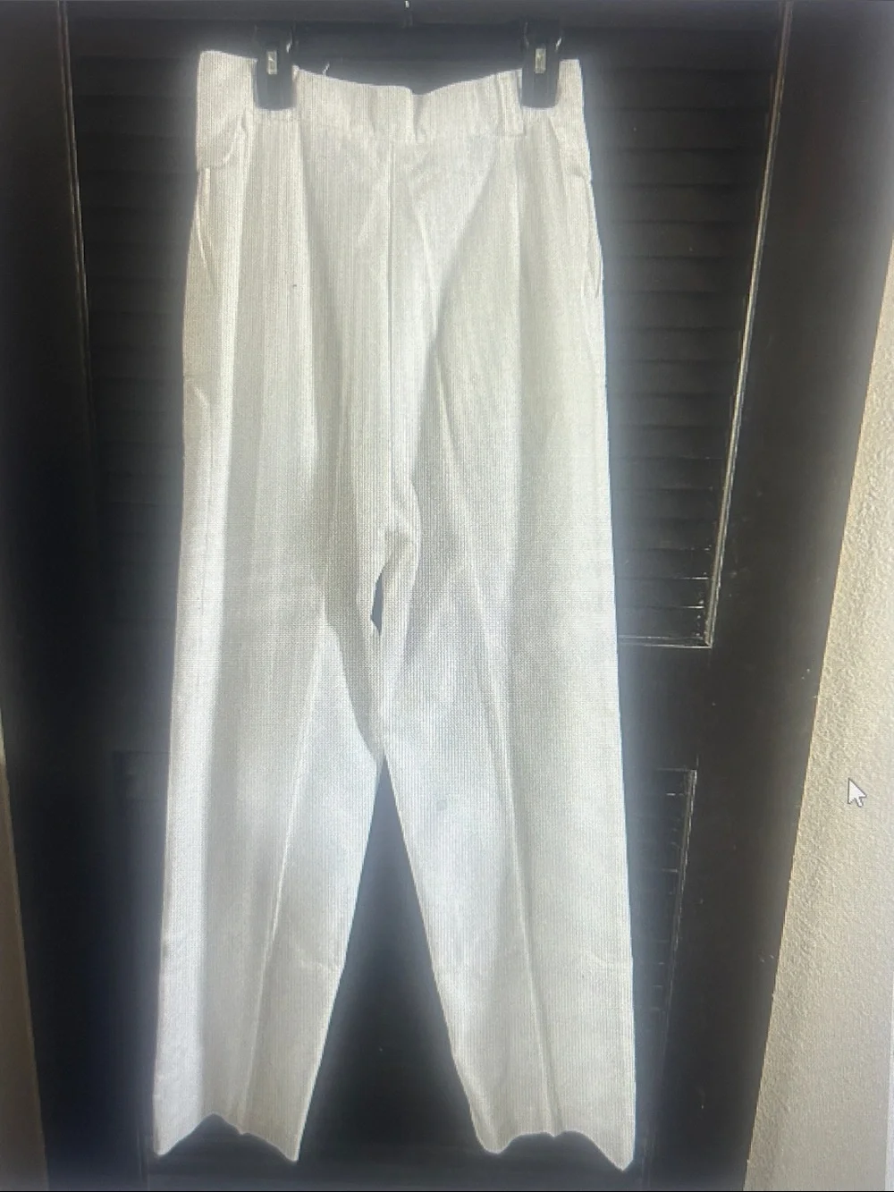 Men's White Dress Pants - Tailored Straight Fit